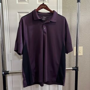 Grand Slam Golf Polo Shirt. Size XXL. Color Dark Purple and Black.